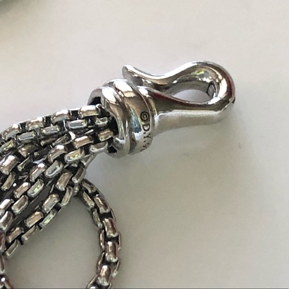 David Yurman Four Row Chain Necklace with Pearls - Picture 9 of 16